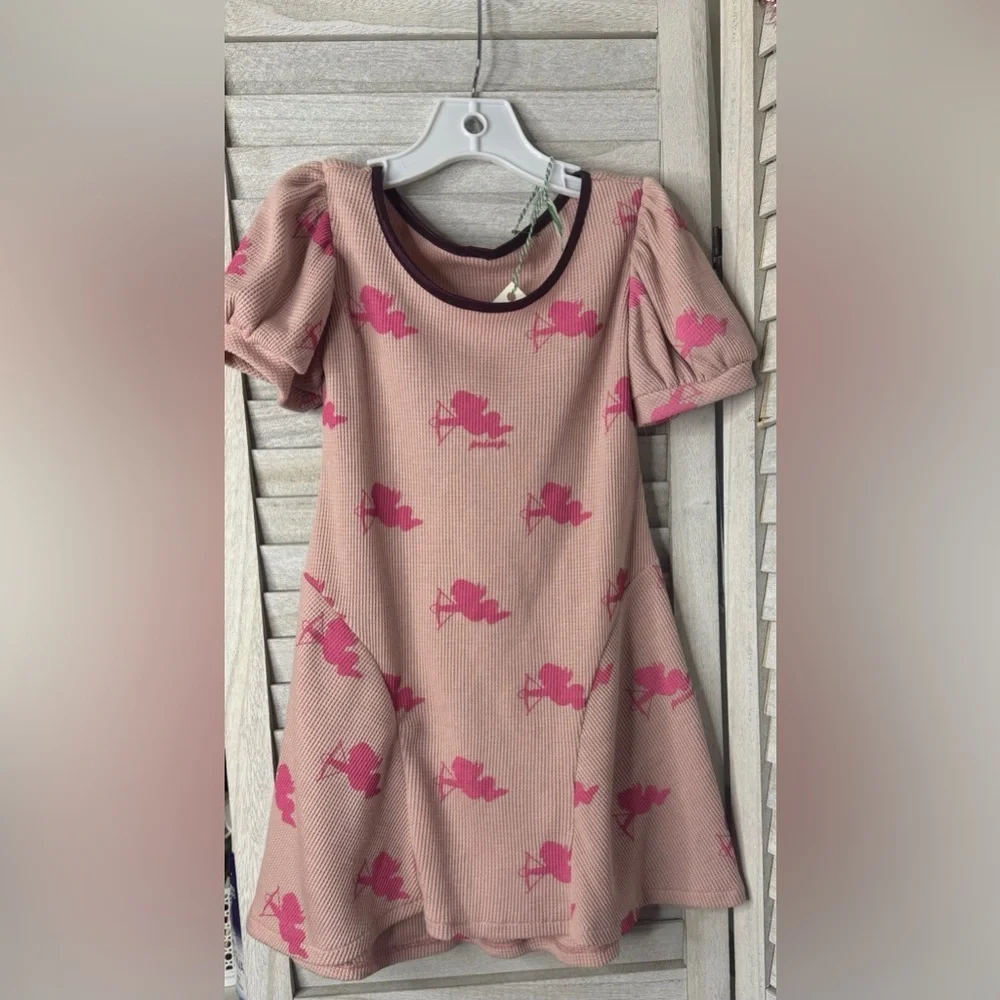 Miss Priss Cupid Pink Thermal Cupid Dress. New with tags. Size 5. Boutique